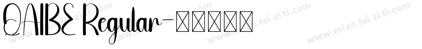 QAIBE Regular字体转换